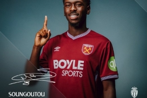 PG游戏下载-西汉姆联官方：摩纳哥21岁中场马加萨加盟，球员也可胜任中卫